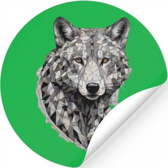 Discover the wolf Stickers