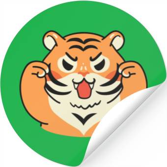 Discover 9 Playful Tiger Cub Stickers