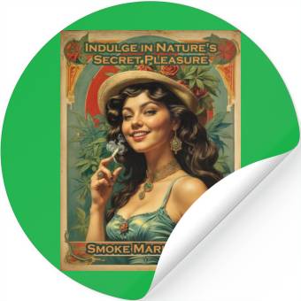 Discover Joyful consumption marijuana Stickers