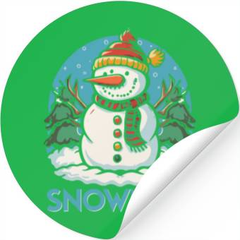 Discover Snowman Stickers design premium