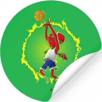 Discover The Devil Plays The Basket Ball Stickers