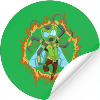 Discover The Warrior Fly Stickers