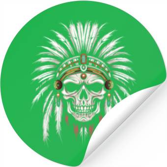 Discover Indigenous Native American Skull Skull Head Stickers