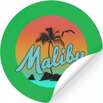 Discover Malibu blue Stickers