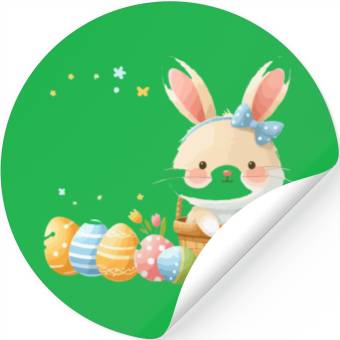 Discover Happy Easter design Stickers