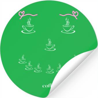Discover Smiling Coffee Face Stickers