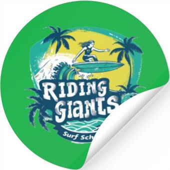 Discover Riding Giants Surf School Stickers