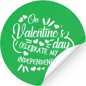 Discover Valentine's Day Independent Single Stickers
