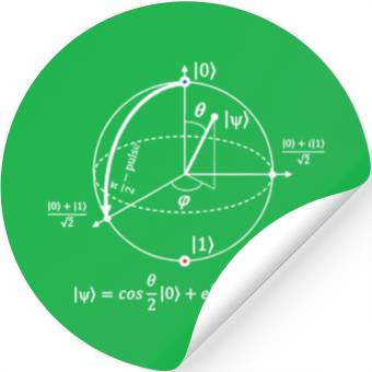 Discover bloch sphere quantum information physics science Stickers