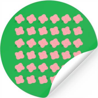 Discover PINK SPRING FLORAL PATTERN Stickers