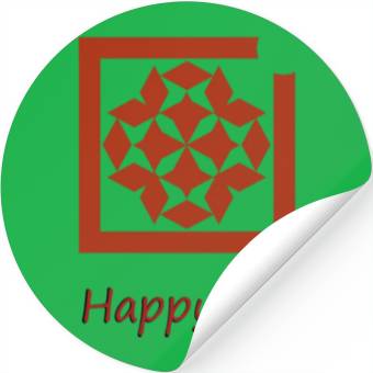 Discover Happy life Winter design Stickers