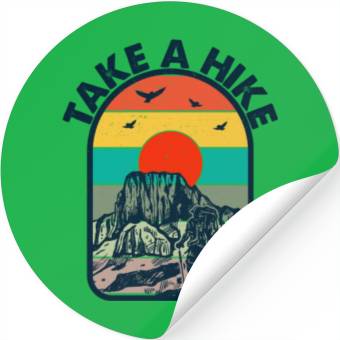 Discover Take a Hike Stickers