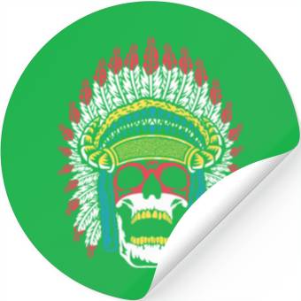 Discover Indigenous Native American Skull Skull Head Stickers