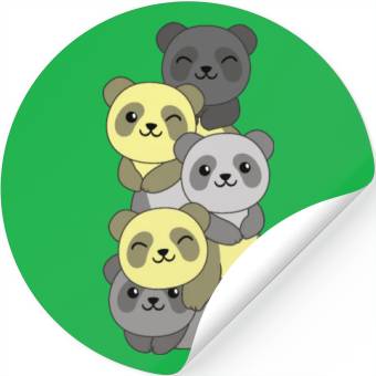 Discover Perigender Flag Pride Lgbtq Cute Panda Stack Stickers