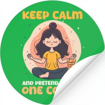 Discover Cookie Lover Keep Calm Pretend Just One Cookie Stickers