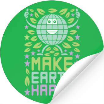 Discover Make Earth Happy Stickers