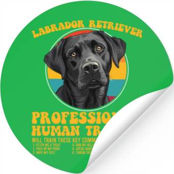 Discover LABRADOR RETRIEVER PROFESSIONAL HUMAN TRAINER Stickers