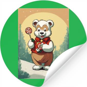 Discover Cartoon cute teddy bear Stickers