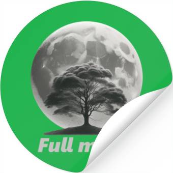 Discover Full moon Stickers