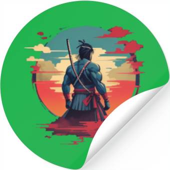Discover Anime samurai silhouet Stickers