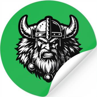 Discover Powerful Viking Warrior Version 5 Stickers