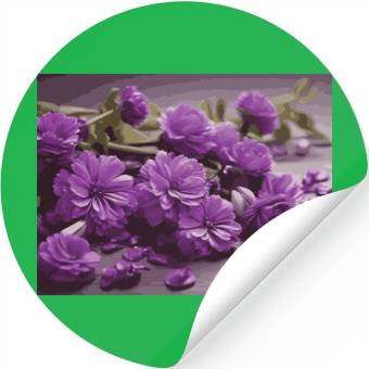 Discover Purple Petals Stickers
