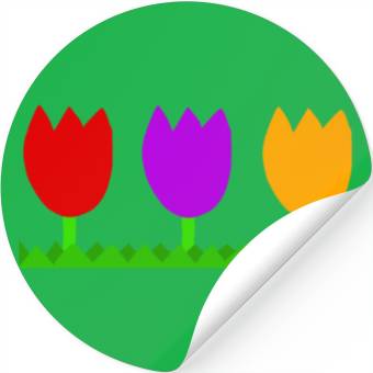 Discover Three cute tulips Stickers