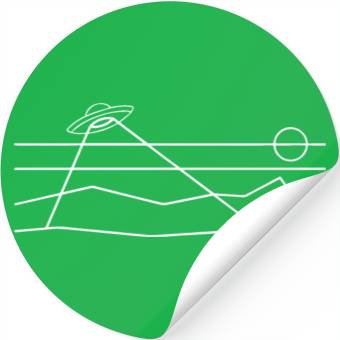 Discover Beyond Earth creative minimal design Stickers