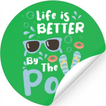 Discover Pool Summer Pool Party Stickers