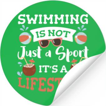 Discover Swimming Summer Sun Stickers