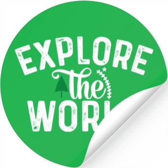Discover explore the world - travel - exploring Stickers