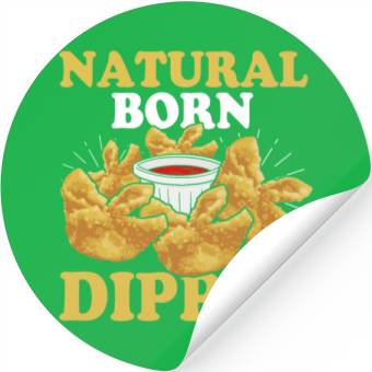 Discover Natural Born DipperFunny Crab Rangoon Stickers
