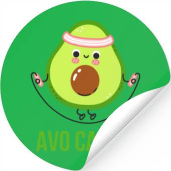 Discover Avocado Gym Avocardio Stickers