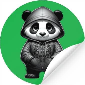 Discover Streetwise Panda Cub Stickers