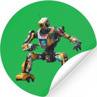 Discover Graffiti Robot Dance Stickers