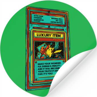 Discover Poke Item Card Stickers
