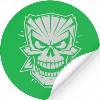 Discover Skull cartoon style Stickers
