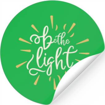 Discover Be the light Stickers
