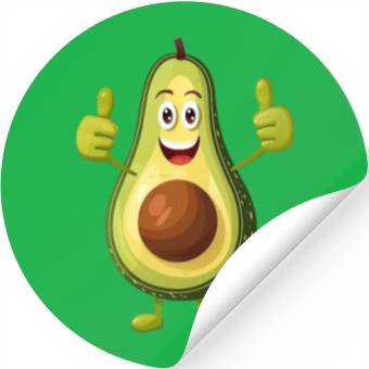 Discover Avocado Thumbs Up Stickers