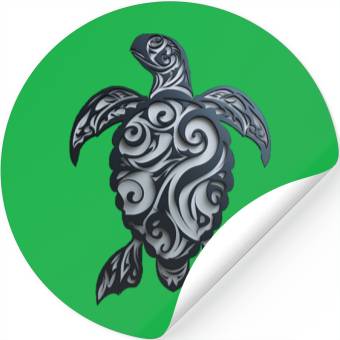 Discover Tribal Sea Turtle Stickers