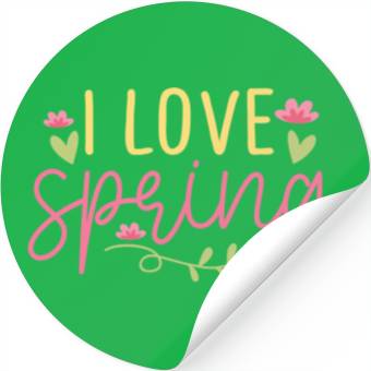 Discover I love spring Stickers