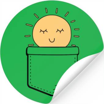 Discover Pocket Sun Stickers