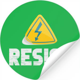 Discover Resist Electrical Engineer Physicist Electrician Stickers