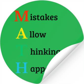 Discover Math quote school kid Stickers