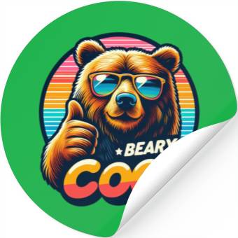 Discover Beary Cool Stickers