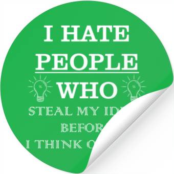 Discover I hate people Stickers