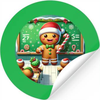 Discover Gingerbread Teach's Yuletide Class Stickers