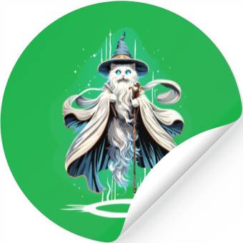 Discover Wizard Cat Stickers