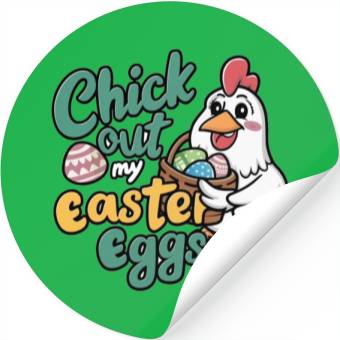 Discover Check Out My Easter Egg, Chicken Easter Stickers.