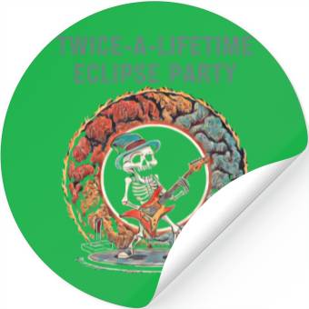 Discover Twice A Lifetime Eclipse Party Stickers